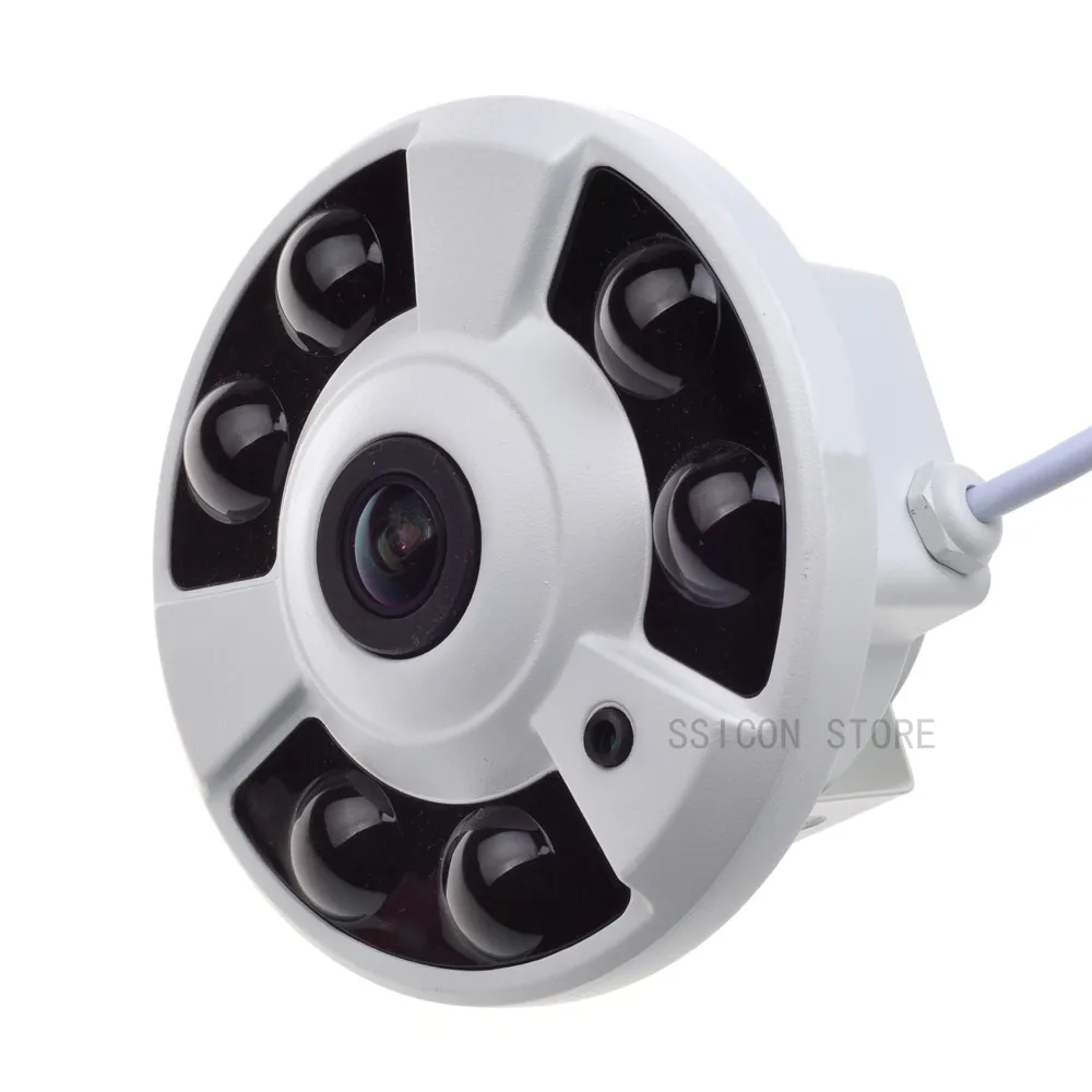SSICON 2MP металлическая купольная IP панорамная камера HD 1080P 180 Dgeree 360 градусов ИК расстояние 40 м домашняя камера видеонаблюдения рыбий глаз ONVIF