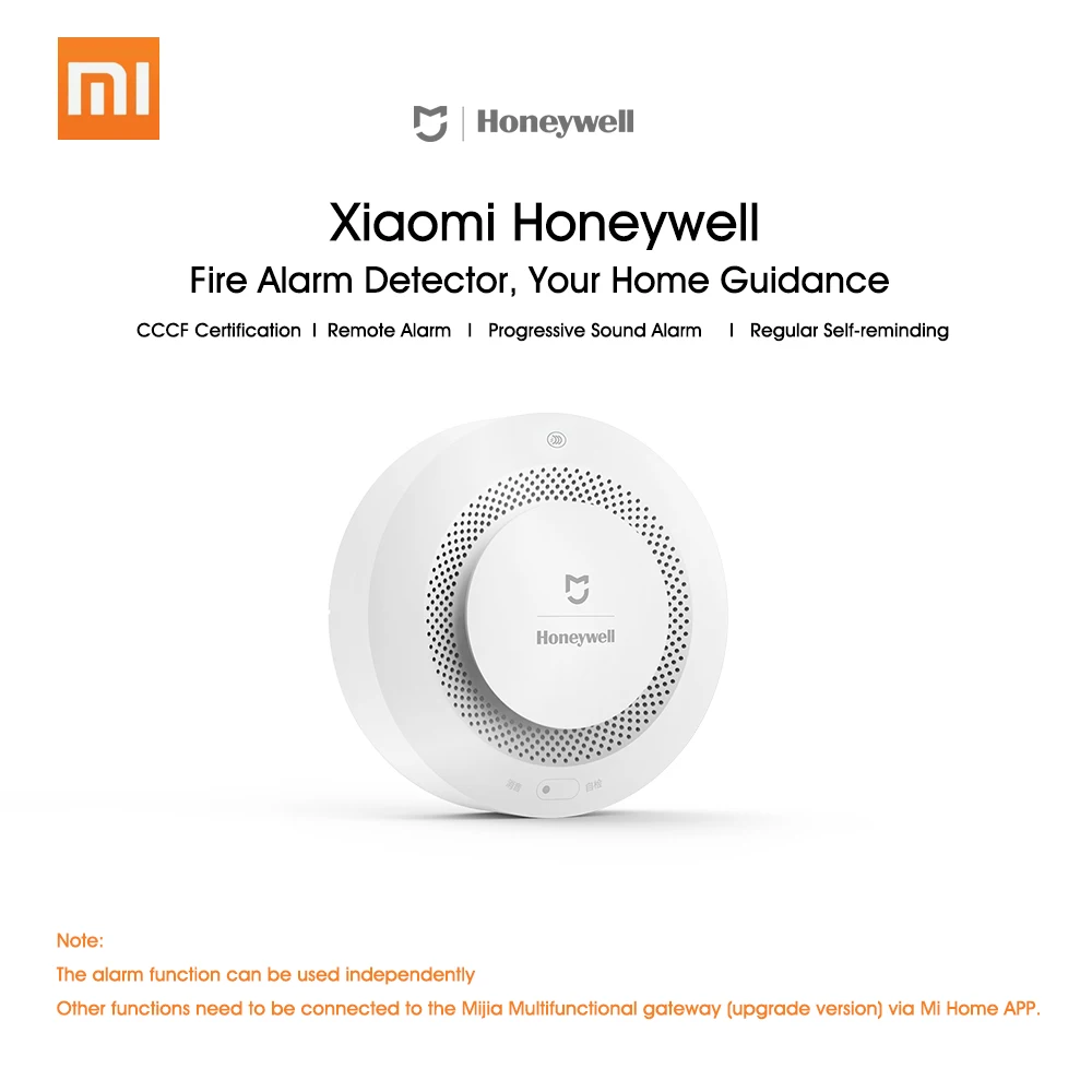 Xiaomi Honeywell Fire Alarm Detector Smoke Sensitive Sensor Home Security Zigbee Smart Fire Alarm Smoke Detector APP Control