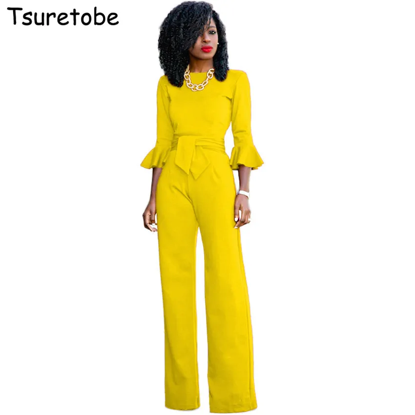 Женский комбинезон Tsuretobe осенний с широким рукавом|fashion overalls|overalls fashionfemale overalls |