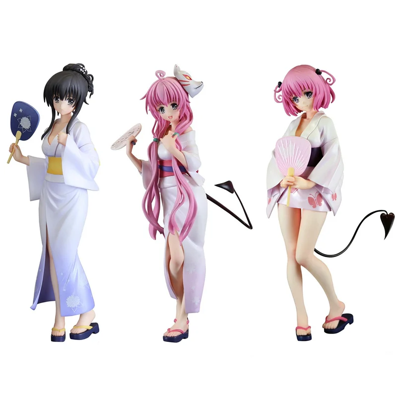 FuRyu To LOVE Ru-Darkness Kotegawa Yui Lala Satalin Deviluke Momo Belia Deviluke Yukata ver ПВХ фигурка сексуальная девушка модель
