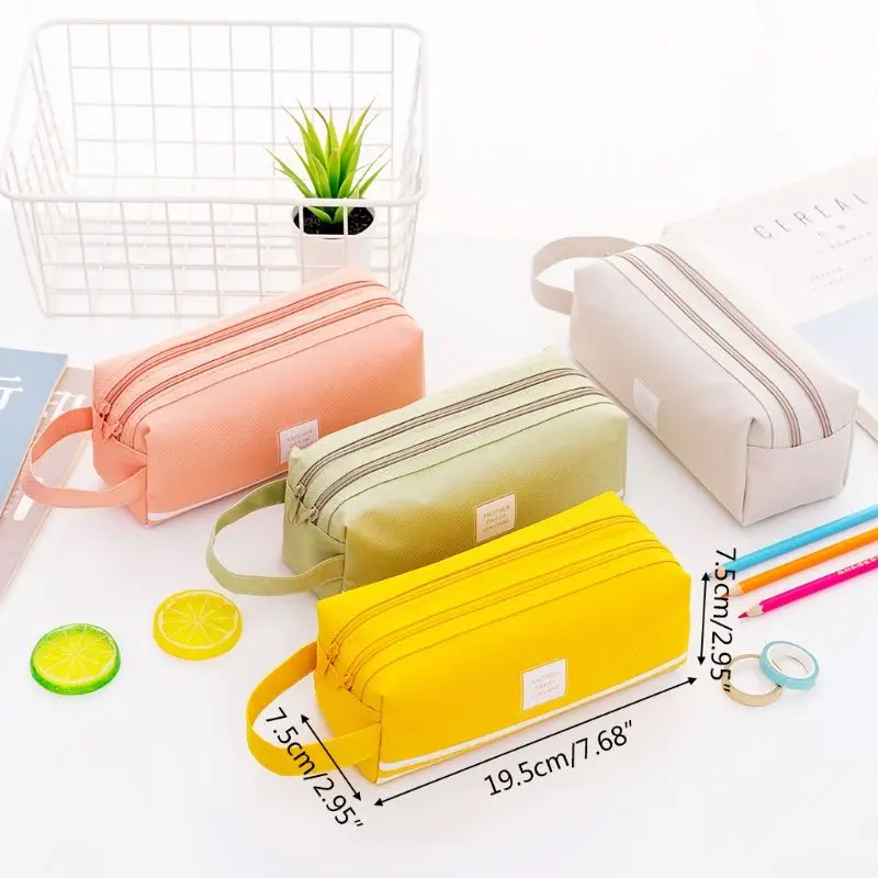 Холщовый чехол для карандашей Coloffice из ткани Оксфорд двухслойный однотонный