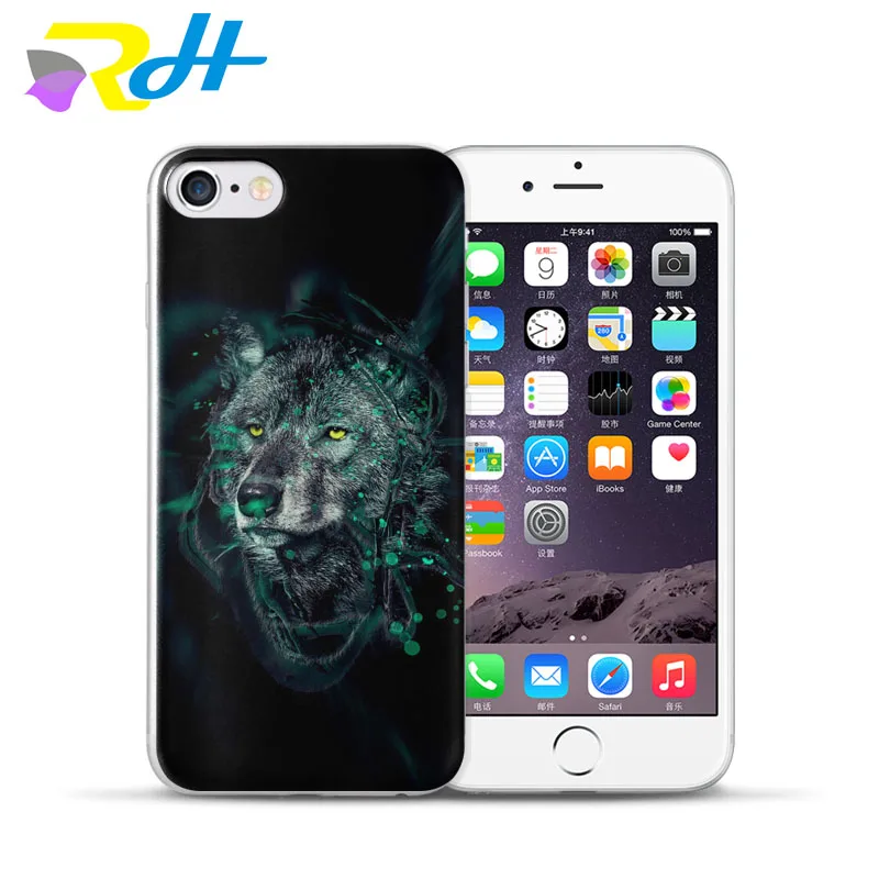 Для iphone 7 7Plus 6S 8 Plus X Xr Xs Max 5S SE Мягкие силиконовые чехлы для телефонов задняя крышка