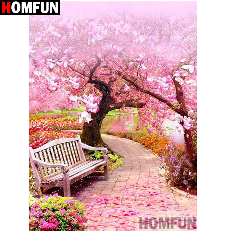 Алмазная живопись HOMFUN A19788 картина с полными квадратными/круглыми стразами 5D
