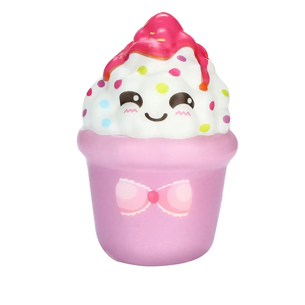 Squishies Kawaii Мороженое медленно поднимающийся крем душистый брелок игрушки для