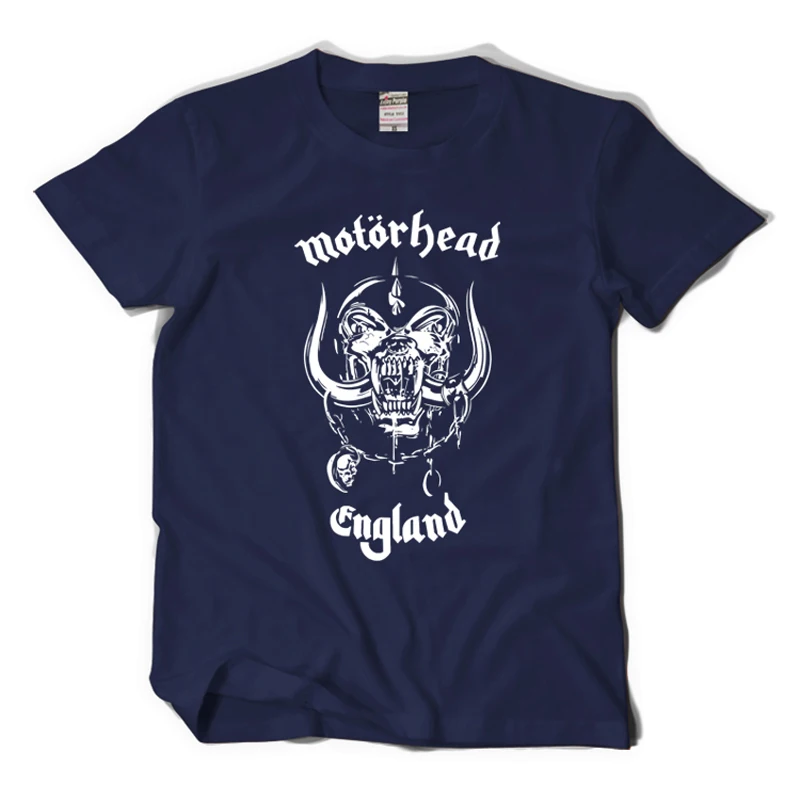 Горячие Продажа Мода 2017 лето Рок группа музыкальные Футболки motorhead череп дизайн