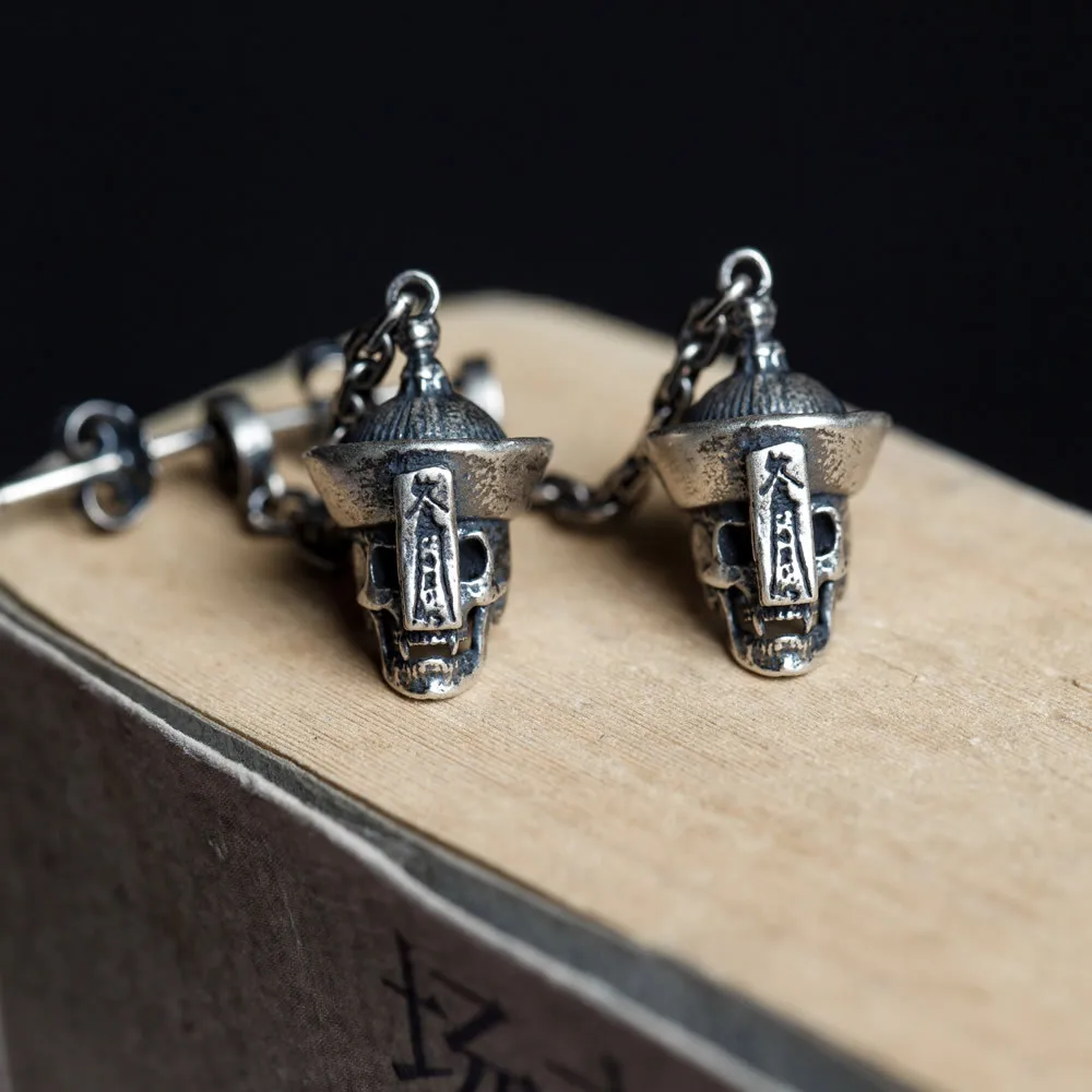 Женские серьги скелетоны из серебра 925 пробы|Серьги-подвески| |