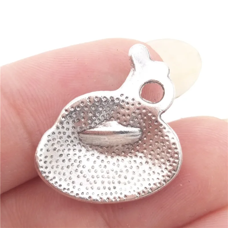 Оптом 30 цинковый сплав Античная Посеребренная Чаша для собак Ровер амулеты