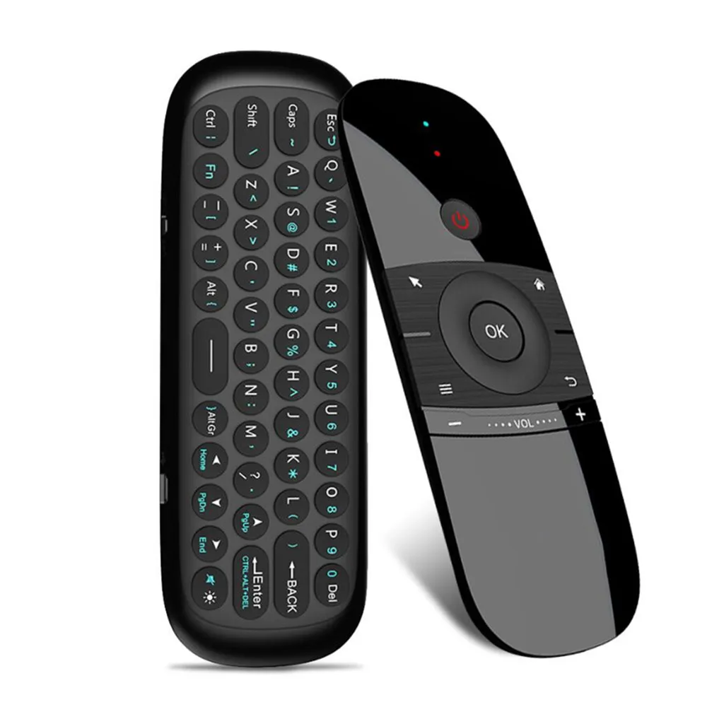 W1 Fly Air mouse беспроводная клавиатура мышь 2,4G перезаряжаемый мини пульт дистанционного управления для Smart Android Tv Box Мини ПК