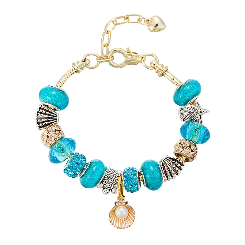 Новое поступление цепочка VIOVIA женский браслет с бусинами морских черепашек