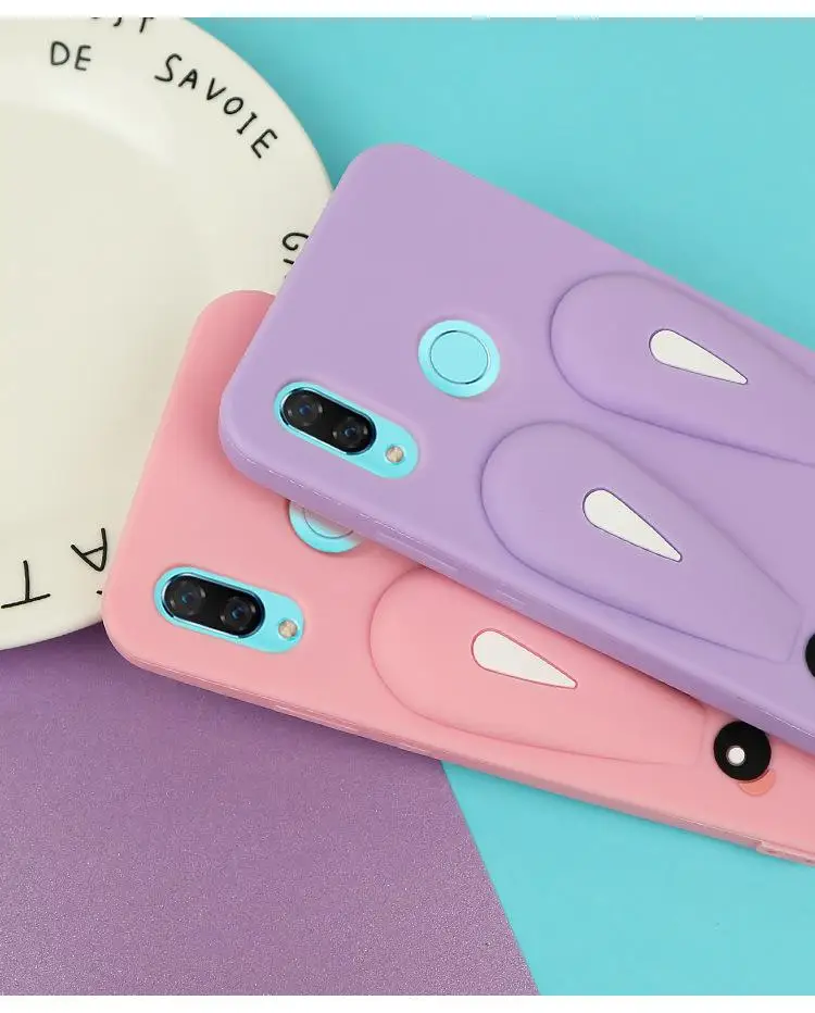 Чехол для телефона Xiaomi Redmi Note 7 чехол Pro силиконовый мягкий 3D мультяшный кролик