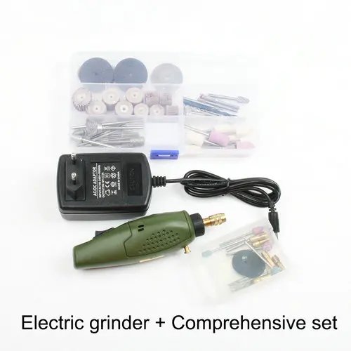 For compre and drill Электрический шлифовальный мини-ДРЕЛЬ dremel шлифовальный набор 12 В DC dremel Аксессуары Инструмент для фрезерования полировки сверления резка гравировка - Цвет: For compre and drill