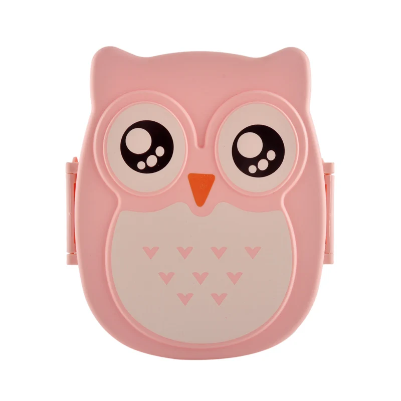 2 слоя столовая посуда Ланчбокс мультфильм сова пищевой контейнер для хранения