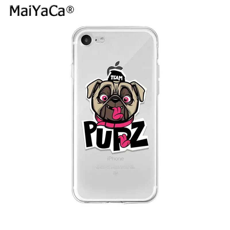Мягкий чехол для телефона MaiYaCa Pet Dog puppy TPU высокого качества iPhone X XS MAX 6 6s 7 7plus 8 8Plus 5 5S
