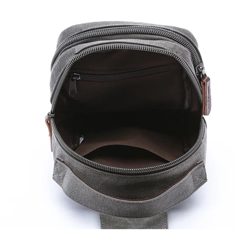 Новинка 2019 модные винтажные мужские сумки через плечо нагрудные холщовые