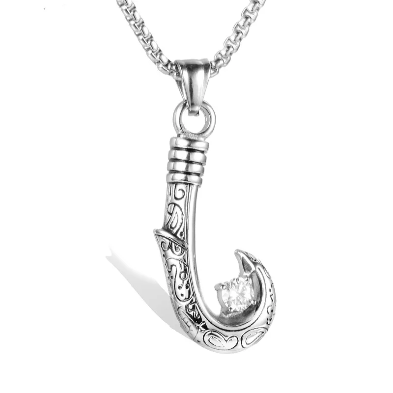 Fashion jewelry necklace pendant Stainless steel accessories Crescent titanium | Украшения и аксессуары