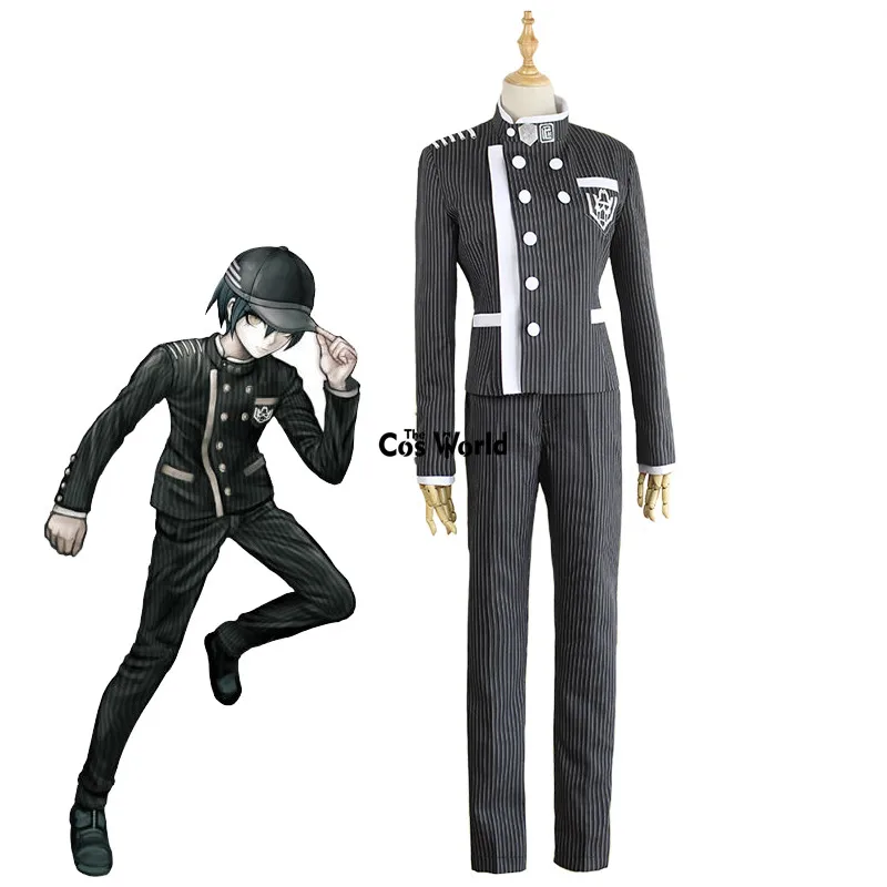 Danganronpa V3: Killing Harmony Saihara Shuuichi School Uniform Jacket Coat Pants Hat Outfit Anime Cosplay Costumes