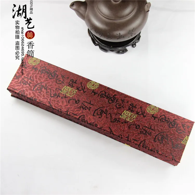 Эбеновый винт длинные благовония бамбуковая трубка с подарочными коробками для