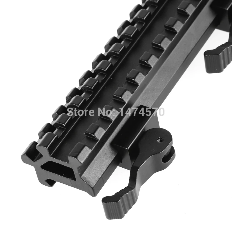 

FIRE WOLF Tactical QD Mount Double Rail 13 Slot Angle Mount Rail Quick Detach Picatinny Weaver Rail Scope Mount For 20mm Rail
