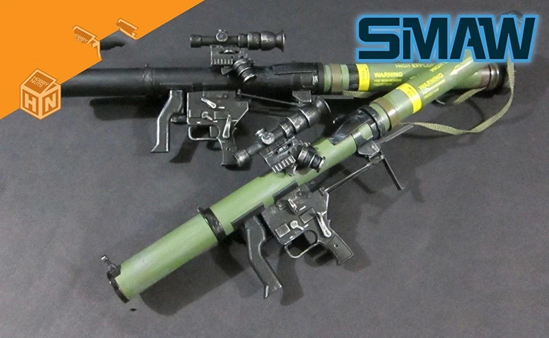 1/6 масштаб SMAW MK153 ракетная установка модели оружия зеленый для 1" фигурка