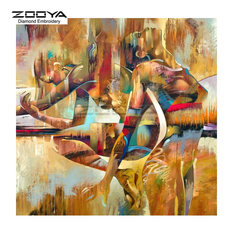ZOOYA алмазная вышивка сделай сам живопись сексуальная женщина абстрактное