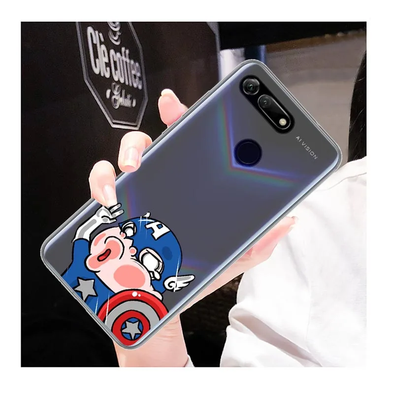 Забавный силиконовый чехол для телефона Huawei Honor 10 9 V20 V10 V9 V8 Lite Мягкий защитный