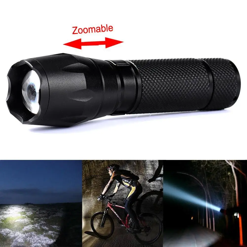 SKYWOLFEYE масштабируемой Q5 светодио дный фонарик 3800LM Алюминий Водонепроницаемый 3