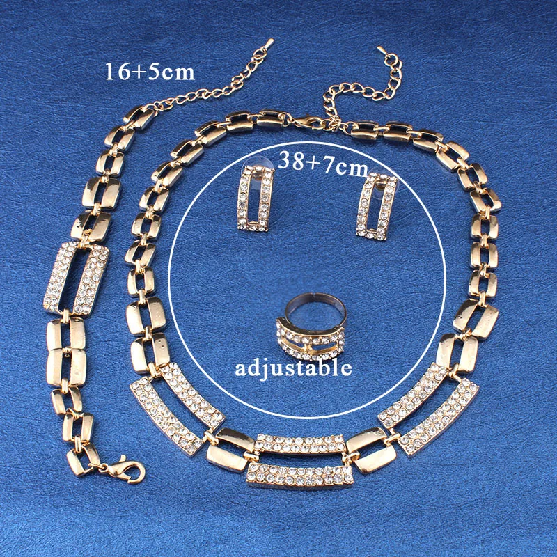 Набор свадебных ювелирных украшений Jiayijiaduo для женщин 4 шт.|african bridal jewelry set|jewelry sets