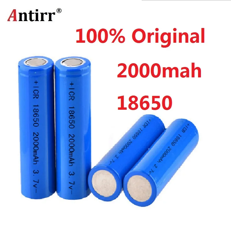 Оригинальный литиевый аккумулятор Antirr ICR18650 20F 100% литий ионные аккумуляторы 2000