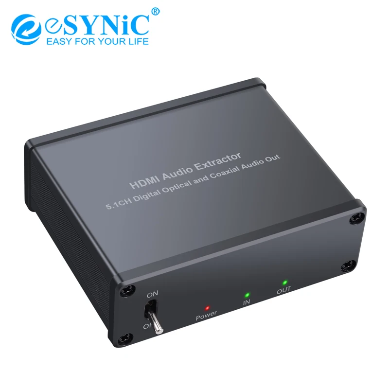 Цифровой аудио экстрактор HDMI к оптический TOSLINK SPDIF + коаксиальный конвертер с USB