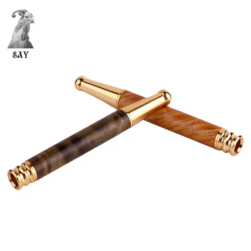 

SY 1 Pc Solid Wood Pipe Can Be Cleaned Filter Cigarette Holder Smoking Pipes Portable Creative Tobacco Pipes Smoke Mouthpiece