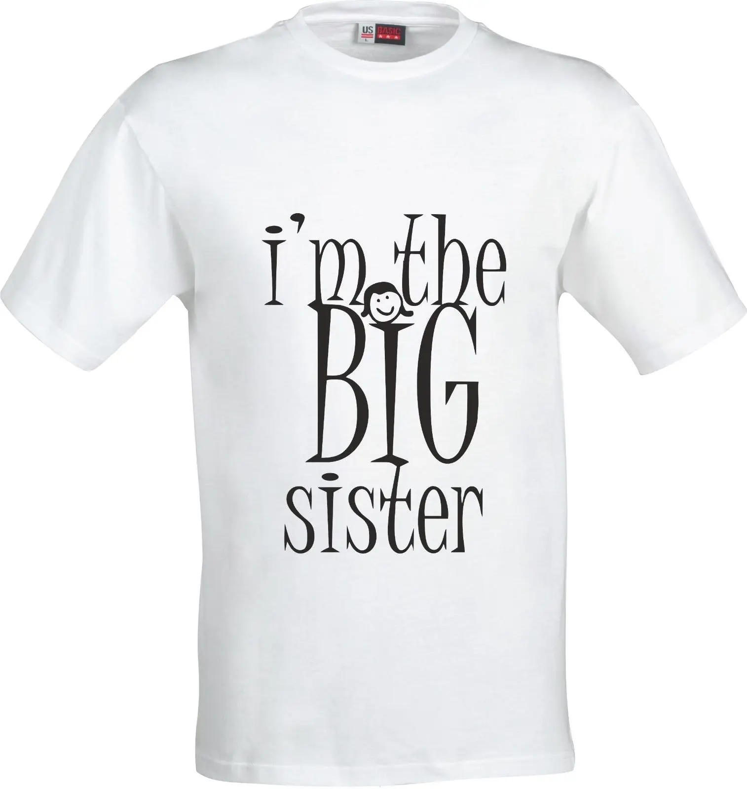 IM THE BIG SISTER/вечерние подарок хлопковая футболка крутая Повседневная мужская