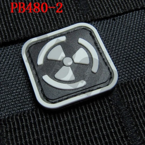3D ПВХ патч 2 шт. Biohazard Обитель зла, Umbrella корпорация биохимической опасности логотип резиновый патч