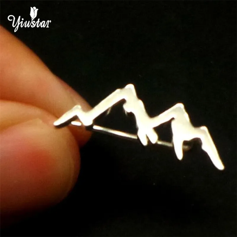 Yiustar серьги из горной породы природа мотивация ювелирные изделия корейские для