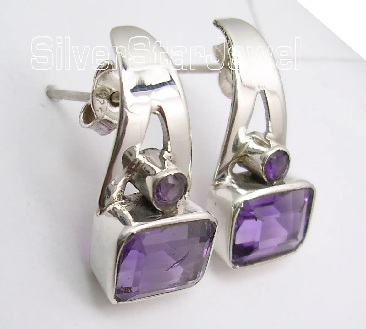 Серебряные натуральные цитрины стильные s серьги 2.0CM1 пара сережек религиозные украшения вариации