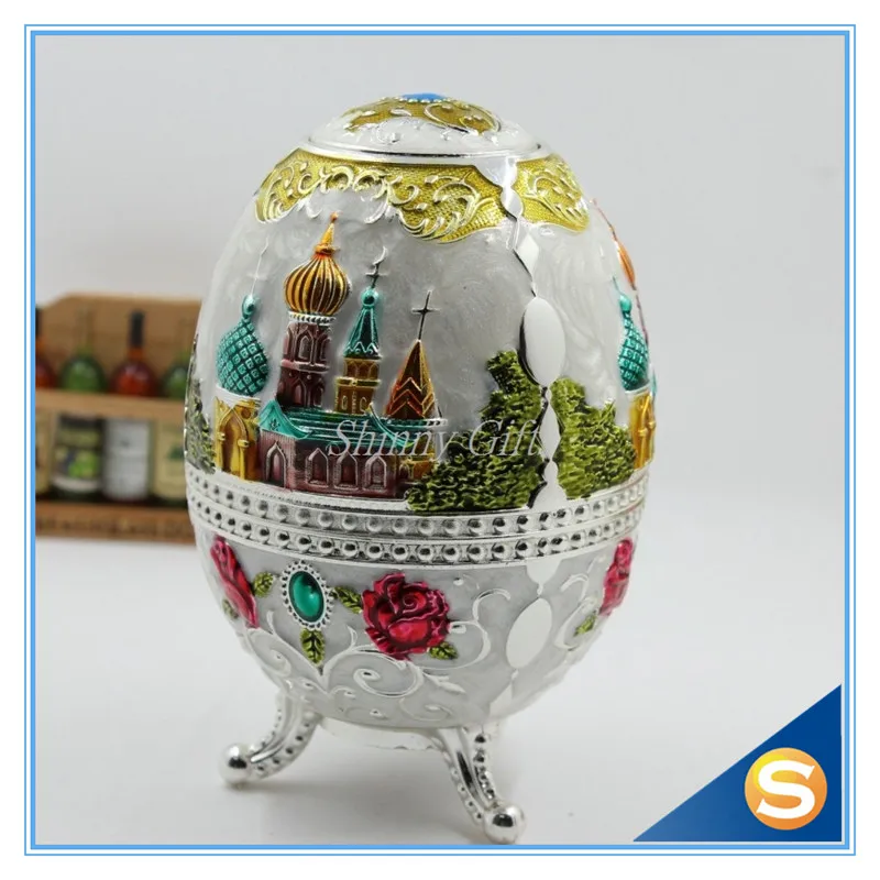 Русский стиль Faberge яйцо зубочистка держатель с открывалкой для бутылок случайный
