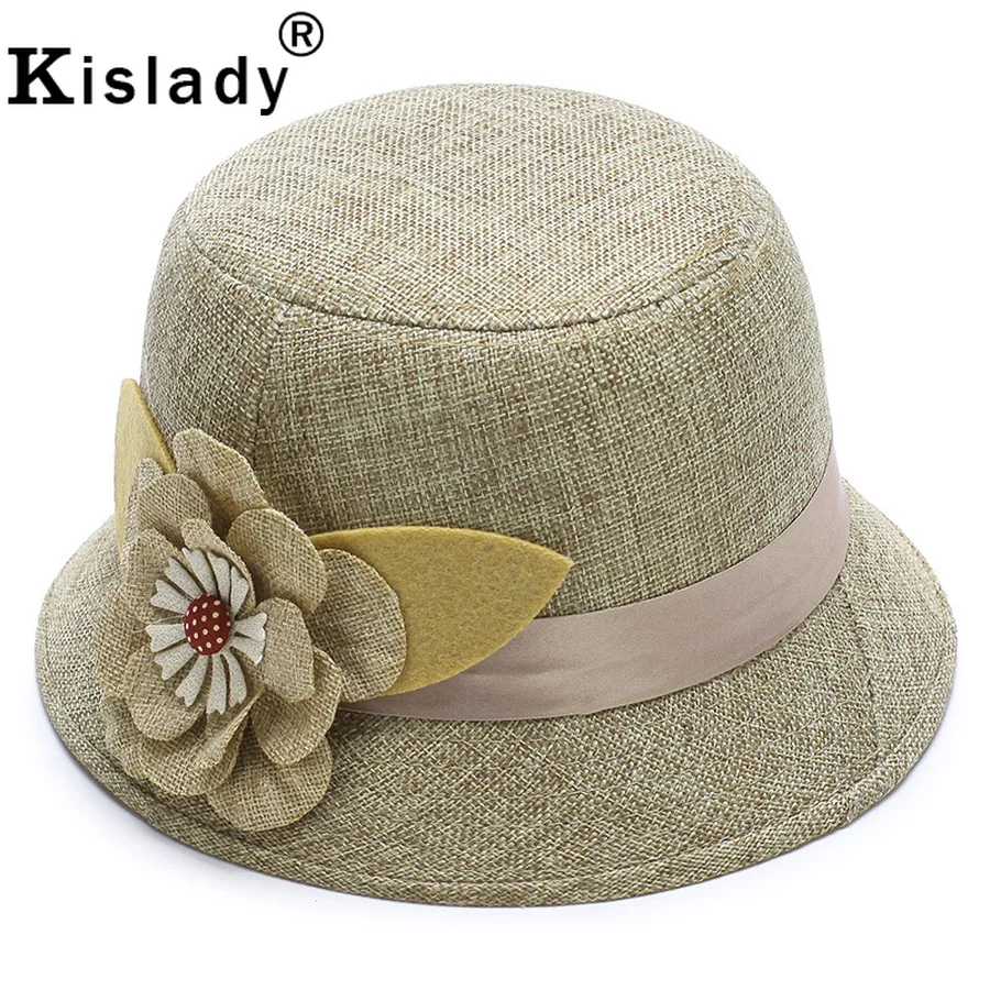 Kislady модная винтажная льняная фетровая шляпа для женщин новая весенняя летняя