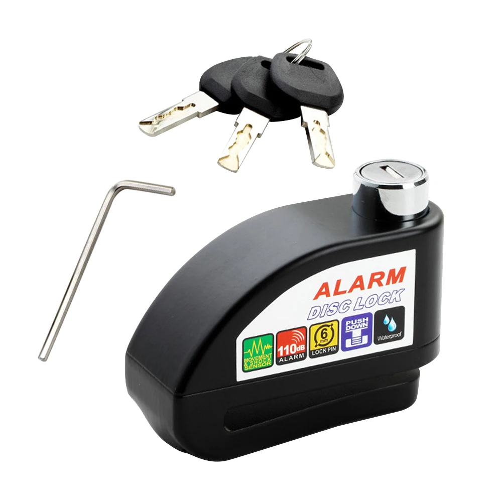 Alarm Disc Lock Waterproof Motorcycle Brakes Bicycle Anti Theft Security Llavero Accessories | Автомобили и мотоциклы