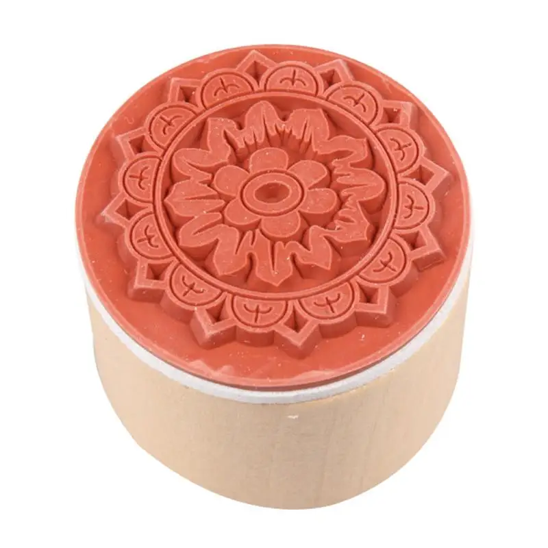 6 шт Круглые Цветочные Марки для скрапбукинга винтажные цветочные DIY Фотоальбом