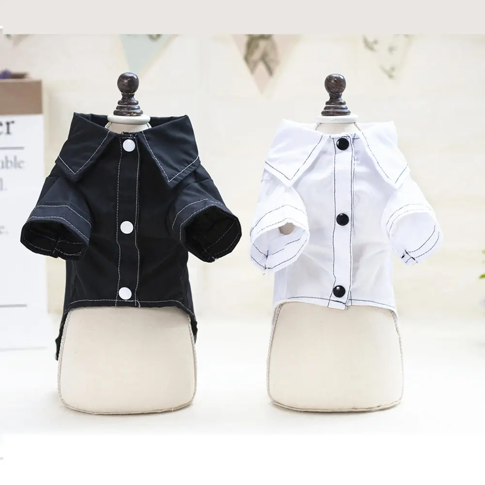 Новые черные белые собака рубашку Одежда Щенок рубашки одежда для чихуахуа