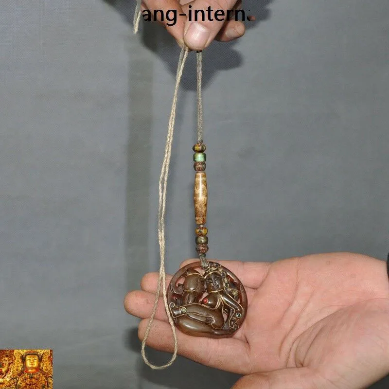 

Свадебное украшение, тибетский буддизм, натуральный кристалл, серебро, филигрань, агат, Dzi, драгоценный камень, мужской и женский кулон