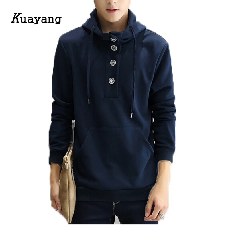 2017 Новое Прибытие Мужчины Весна Толстовки Простой Стиль Повседневная Одежда