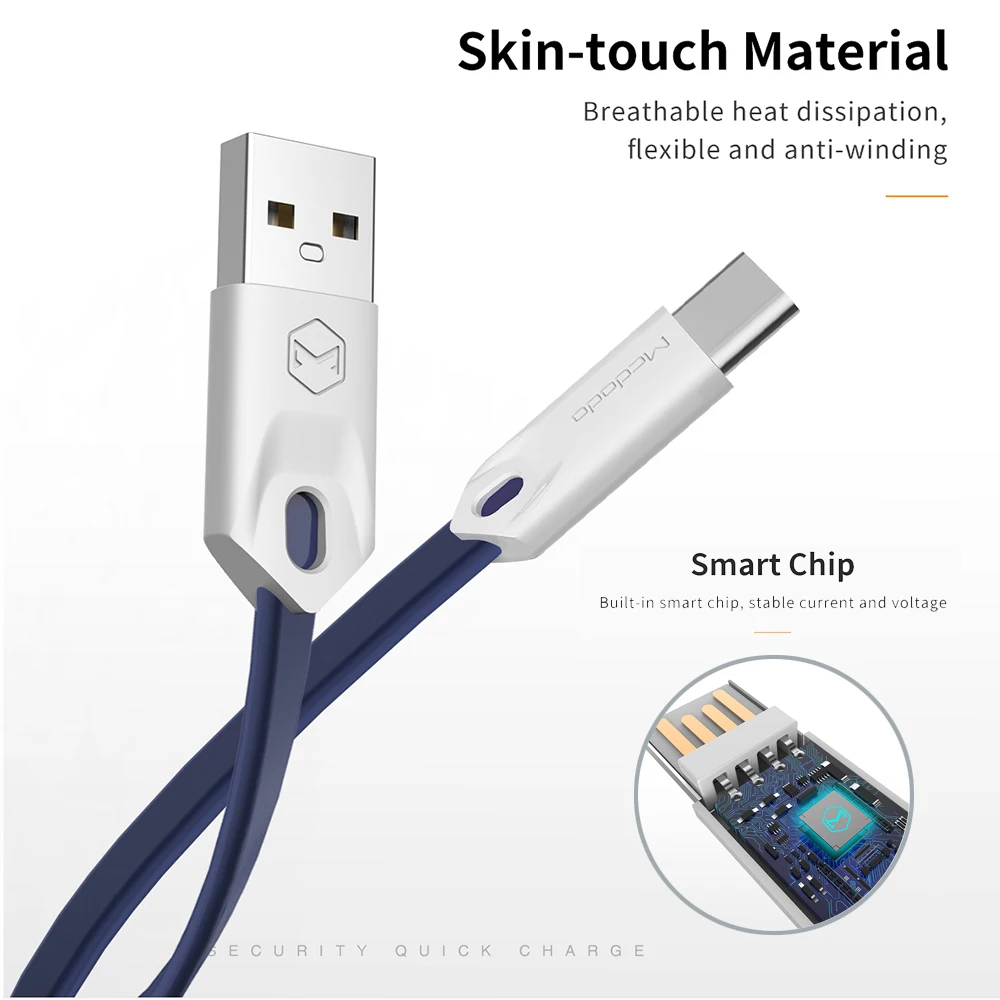 Mcdodo упаковка из 10 шт. кабель с разъемом USB Type-c для Xiaomi Huawei C быстрой зарядки и