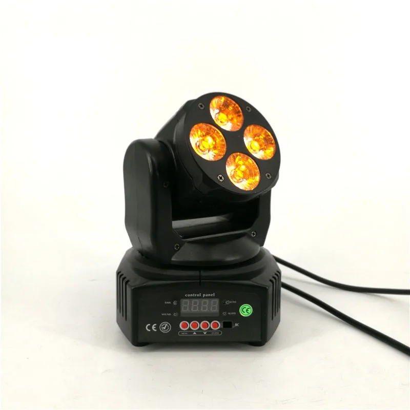 Мини светодиодный движущаяся головка 4x18 Вт RGBWA+ UV 6в1 Светодиодный прожектор идеально подходит для DJ/Disco/событий движущаяся головка освещения