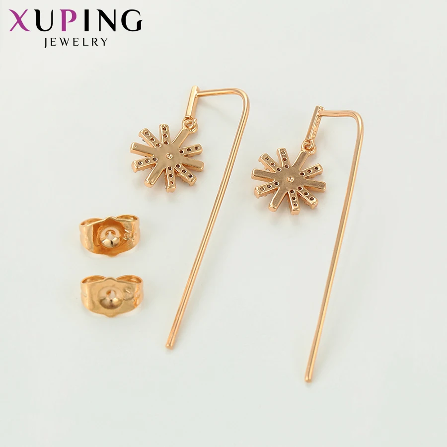 Серьги Xuping Модная бижутерия романтичные женские длинные висячие серьги оптовая