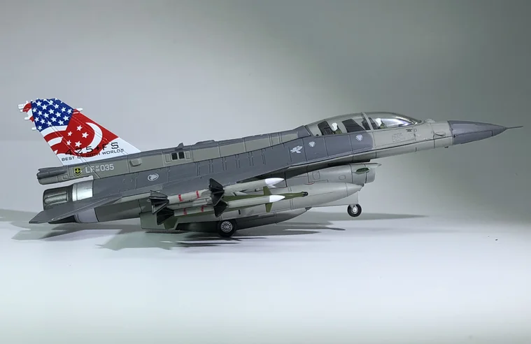 WLTK 1/72 масштаб военная модель игрушки RSAF F-16D боец Сокол литой металлический самолет модель игрушки для сбора, подарок
