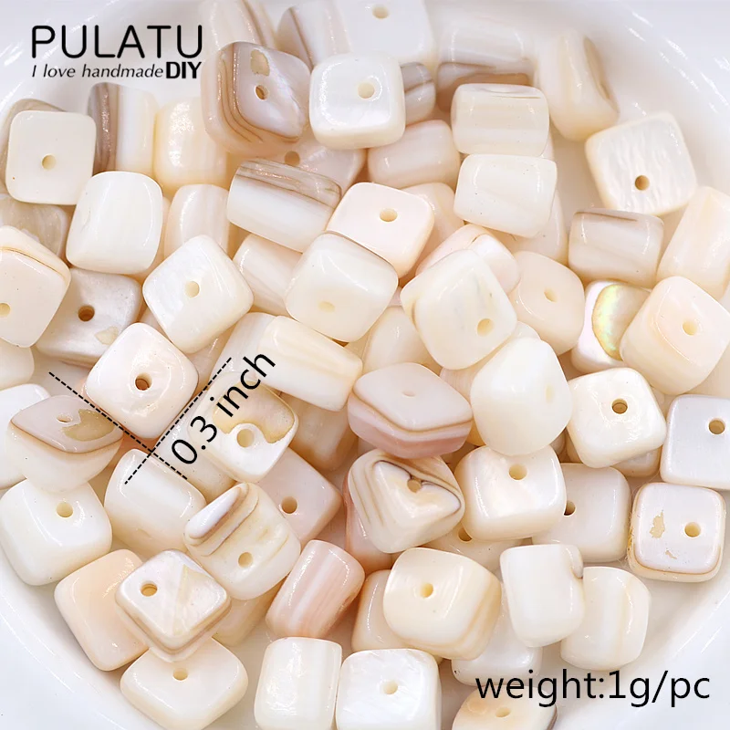 30 pcs/lot Square-Shape Beads Natural Shell Stone for Earrings Bracelet Necklace Fashion Jewelry DIY Accessories PJ0170 | Украшения и