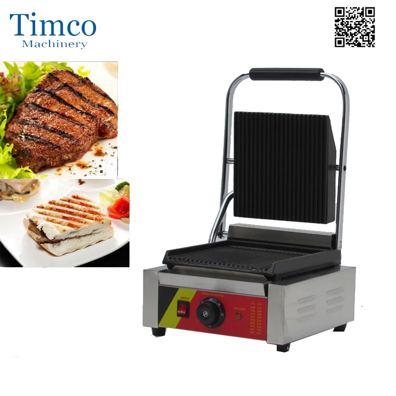 

Panini Grill Machine Commercial Nonstick Sandwich Press Steak Machine