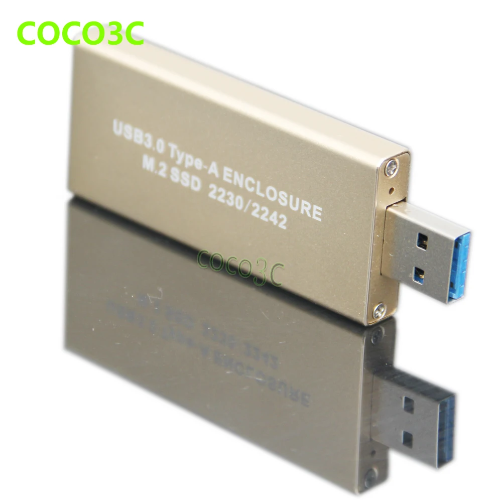 USB 3 0 к M.2 SSD корпус USB3.0 NGFF B Ключ жесткого диска адаптер + M ключ M2 SATA Внешний HDD