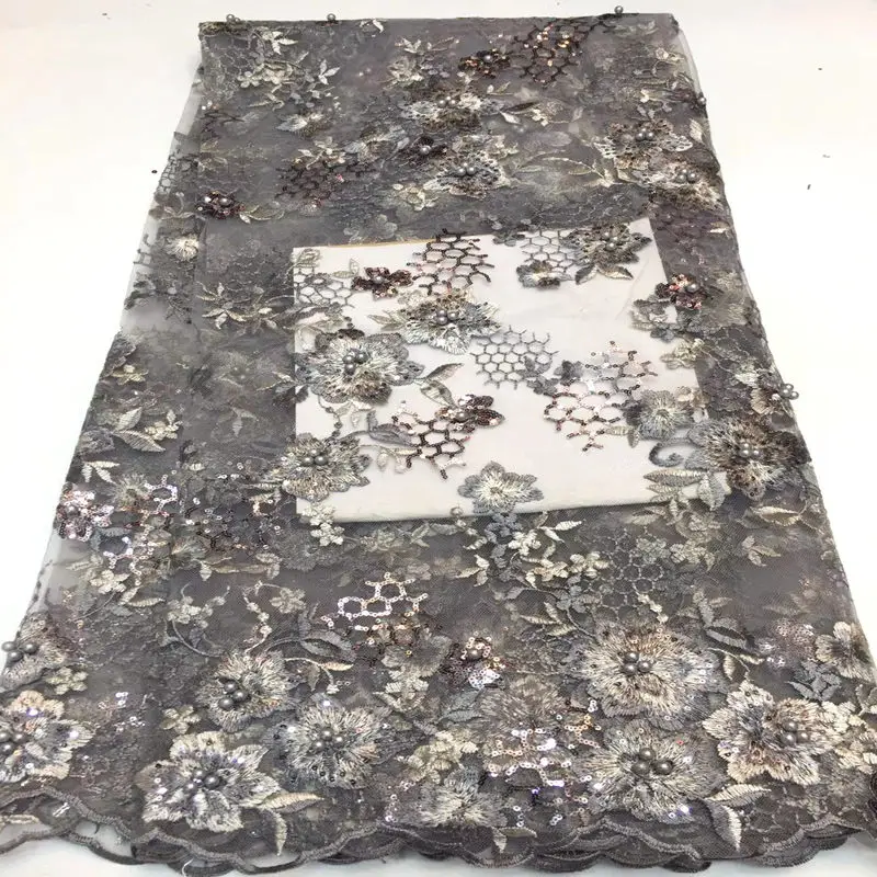 Новая мода 2019 высокое качество тюль сетка французское вышитое кружево ткань с