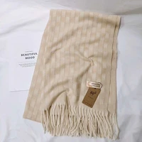 2019 new winter luxury brand plain women fashion cashmere acrylic scarf shawls oversize wraps foulard bandana pash ll190712